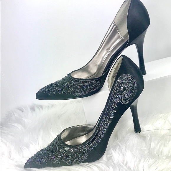 M.P.S. Fuel 57 Formal Sequins Dress Heels, Size 10 - Picture 2 of 8